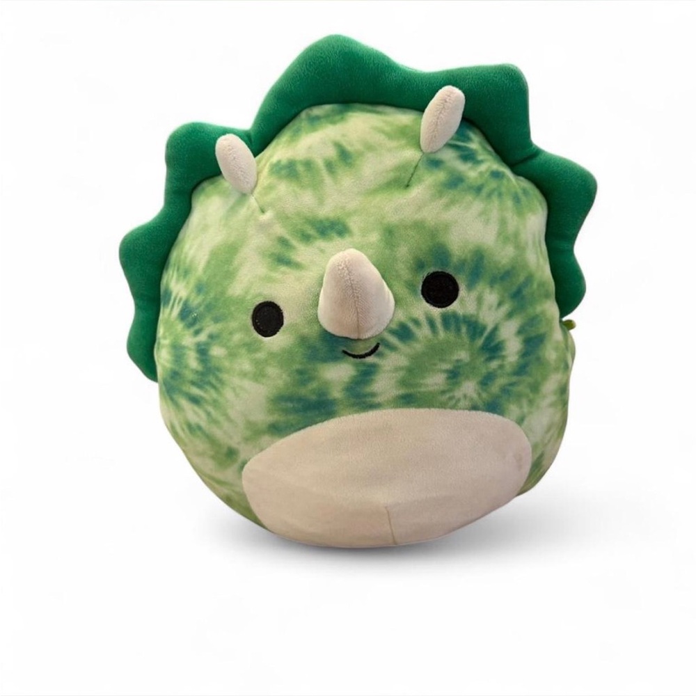 Squishmallows Tie-Dye Green Triceratops Plush Medium